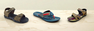 Classica Men Sandals(Brown, Blue, Red, Tan , 6)