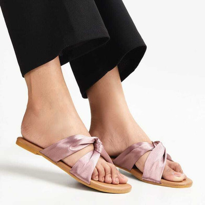 velacia Women Flats(Pink, Brown , 5)
