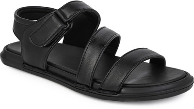 Roadster Men Sandals(Black , 6)