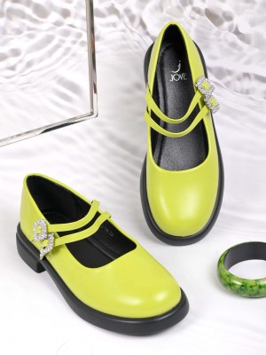 Jove Women Heels(Green , 4)