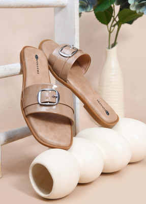 Divastri Women Flats(Tan , 8)
