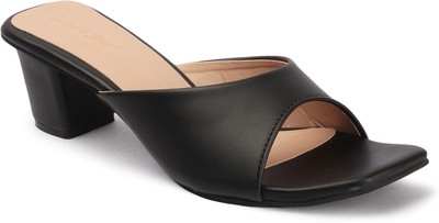 Smart & Sleek Women Heels(Black , 5)