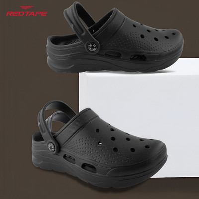 RED TAPE Men Clogs(Black , 10)