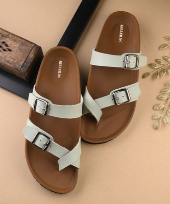 KILLER Stylish Dual Strap Buckle Design Women Casual(Green , 9)