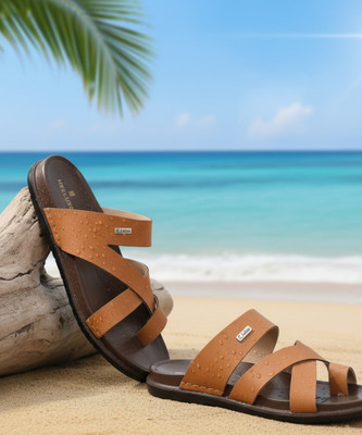 Lehar Men Sandals(Tan , 8)