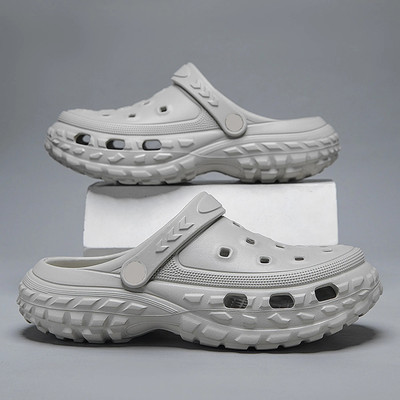 SECRITAS Men Clogs(Grey , 8)