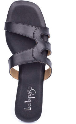 BELLAPASO Women Flats(Black , 4)