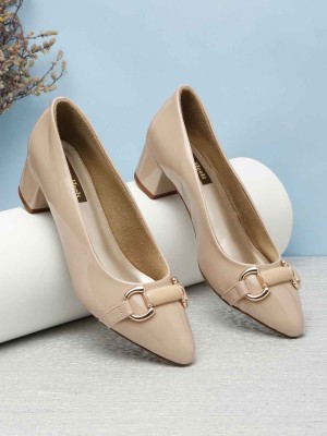 flat n heels Women Heels(Beige , 5)