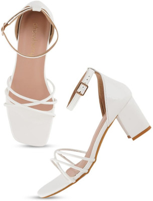 Dressberry Women Heels(White , 7)