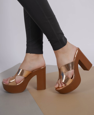Shezone Women Heels(Pink , 7)