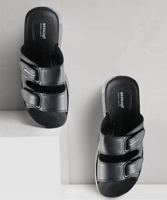 Aerosoft Men's Black Sandal Men Casual(Black , 40)