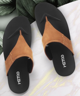 METRO Men Sandals(Tan , 6)