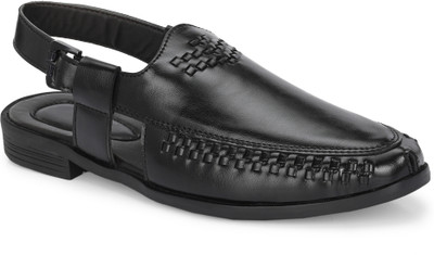 RDXO Men Sandals(Black , 8)