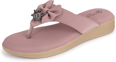 ORTHO JOY Women Flats(Orange , 7)