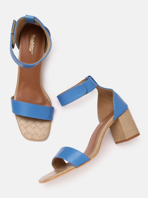Roadster Women Heels(Blue , 8)