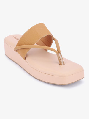 Dressberry Women Heels(Tan , 5)