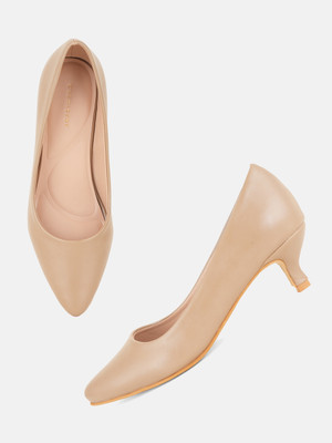 CHEMISTRY Women Heels(Beige , 4)