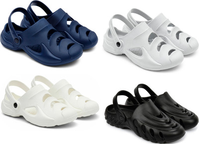 Golf Men Clogs(Blue, Grey, White, Black , 8)