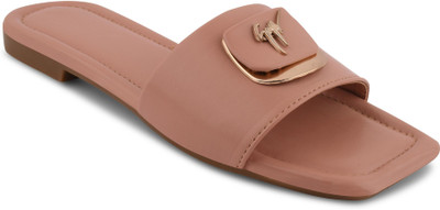 KOMOPT Women Flats(Brown , 7)