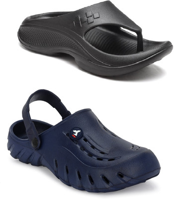 Cogs Men Sandals(Black, Navy , 7)