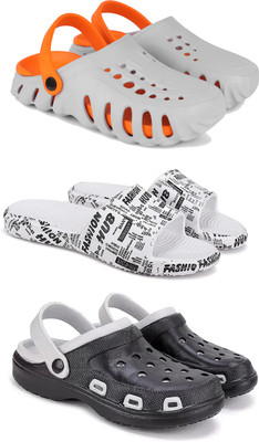 Pennen Men Clogs(Grey , 9)