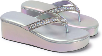 AADYHEELS Women Wedges(Grey , 6)