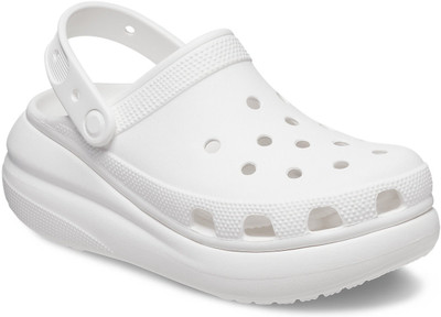 CROCS Classic Crush Women Clogs(White , 6 UK/India)
