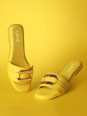 LAVIE Women Flats(Yellow , 4)