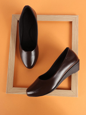 Picktoes PT-204 Lightweight Comfort Summer Trendy Premium Stylish Party disigin Women Bellies(Brown , 5)