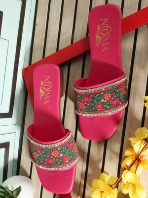 NIDIMA Women Flats(Pink , 8)
