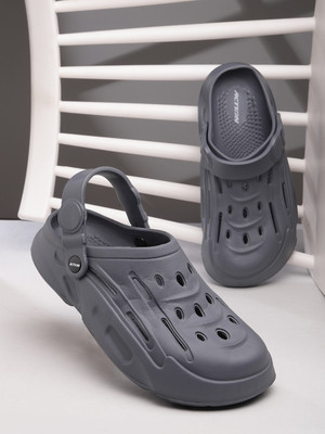 action COOL 1001 Stylish Comfortable Lightweight Casual Slip On Clogs Men Sandals(Grey , 7)