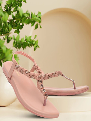 Picktoes PT-301 Lightweight Comfort Summer Trendy Premium Stylish Party disigin Women Heels(Pink , 9)