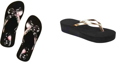 kishu Women Flats(Gold, Multicolor , 7)