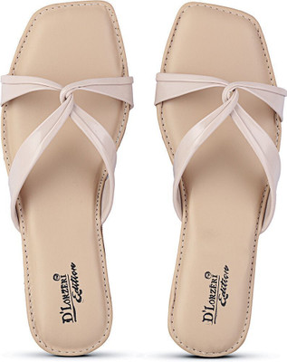 DLORZERI Women Flats(Beige , 5)
