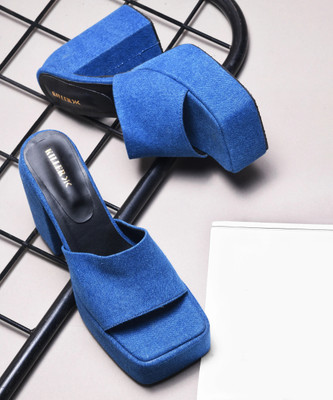 KILLER Women Heels(Blue , 5)