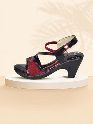 IndiForce Women Heels(Red , 5)