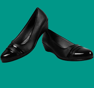 SHIPEE Women Heels(Black , 4)