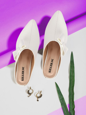 KILLER Women Heels(White , 7)