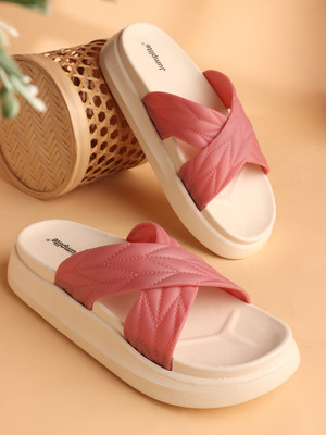 JUMPLITE Women Flats(Pink, Beige , 7)