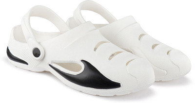 EVOK Men Slippers(White , 8)