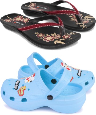 Gorofy Women Clogs(Multicolor , 5)