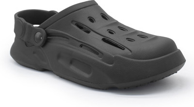 action Lightweight Comfortable Cushioned Stylish Men Clogs(Black , 7)