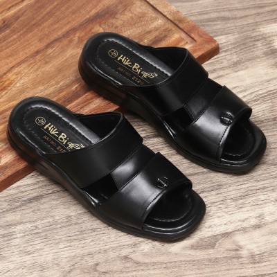 HIKBI Men Sandals(Black , 6)