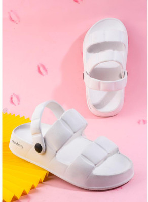 Dressberry Women Clogs(White , 6)