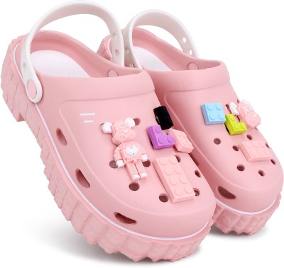 Cassiey Women Clogs(Pink , 3)