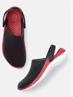 Souk LITE OFF RIDE 360 CLASSIC STRAP Men Clogs(Black, Red , 7)