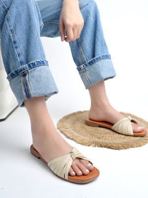 NZS Women Flats(Beige , 8)