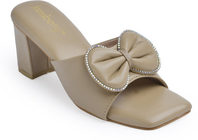 Dressberry Women Heels(Beige , 4)