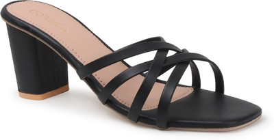 CORSICA Women Heels(Black , 8)
