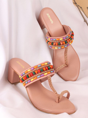 ANOUK Women Heels(Pink , 8)